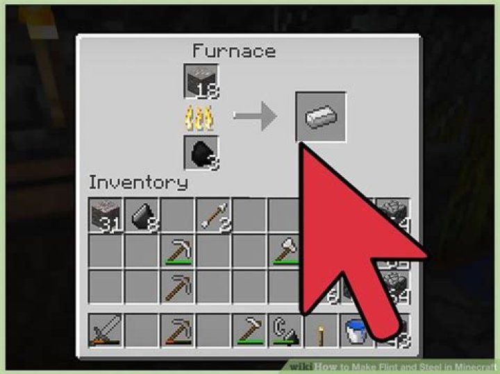 Minecraft how to make flint and steel