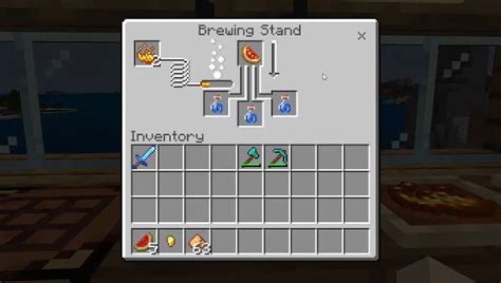 Minecraft how to make health potions