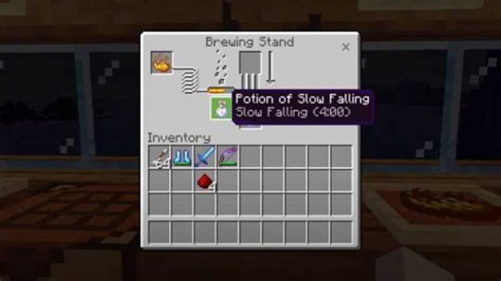 Minecraft how to make slow falling potion