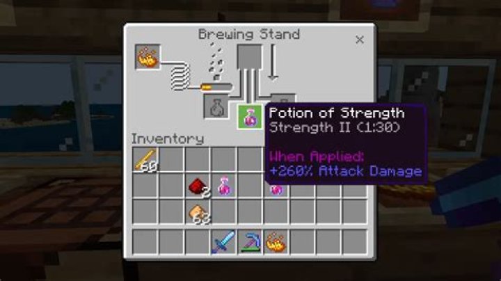 Minecraft how to make strength potion