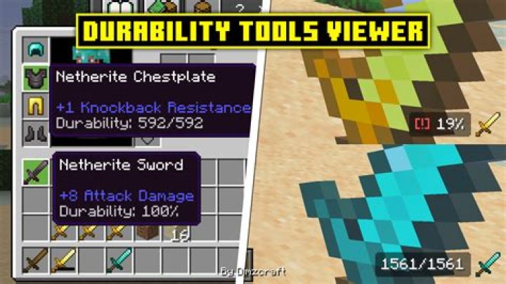 Minecraft how to turn on durability