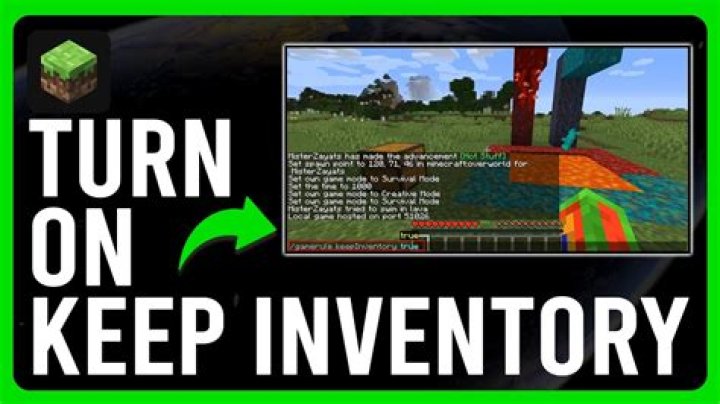 Minecraft how to turn on keep inventory