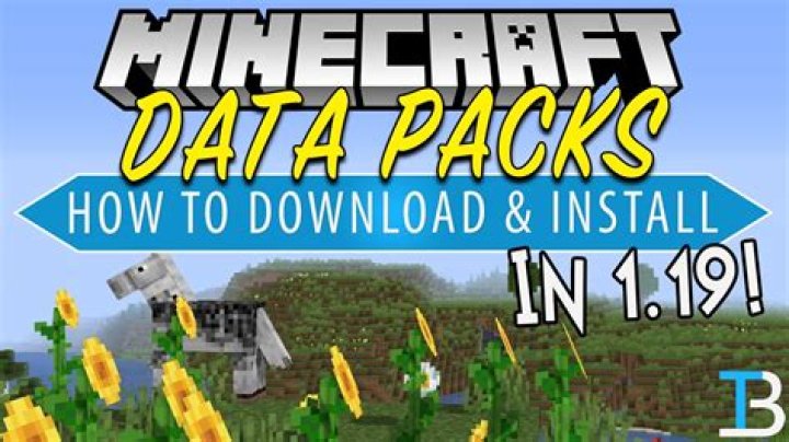 Minecraft how to use data packs