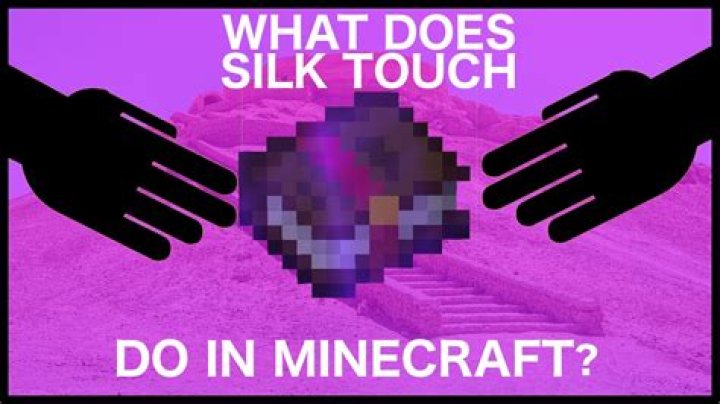 Minecraft what does silk touch do