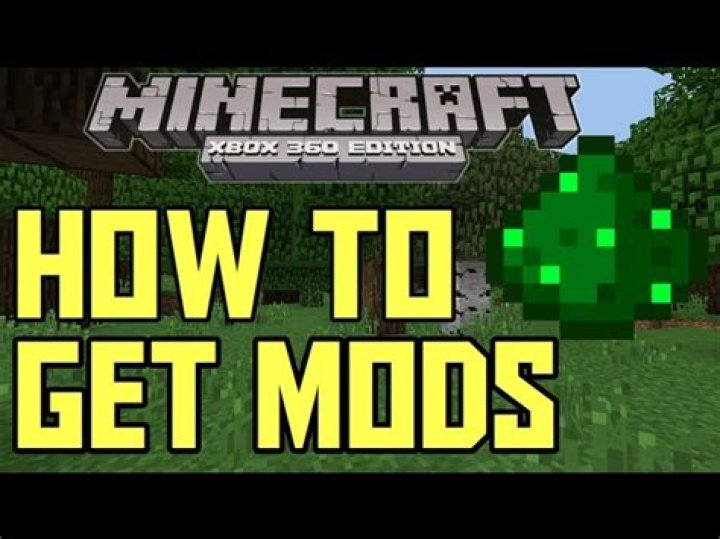 Minecraft xbox 360 how to get mods