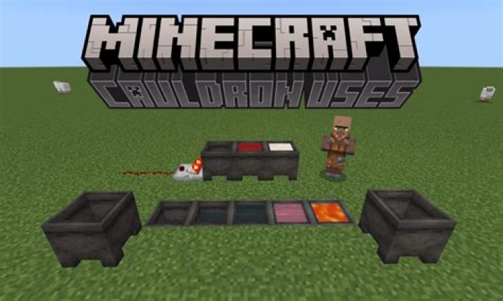 What are cauldrons used for in minecraft