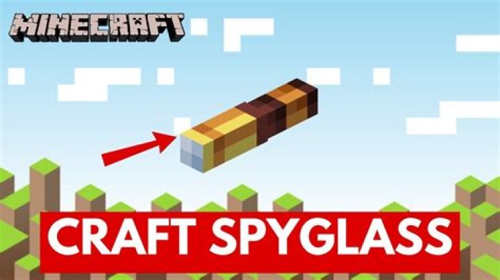 What does a spyglass do in minecraft