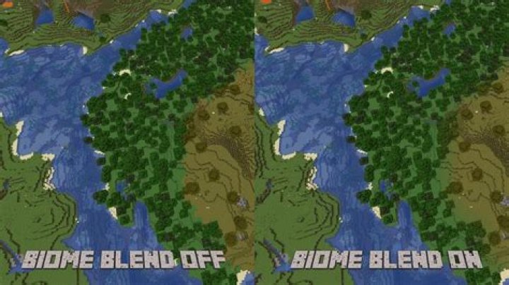 What does biome blend do in minecraft