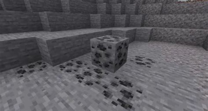 What does coal look like in minecraft