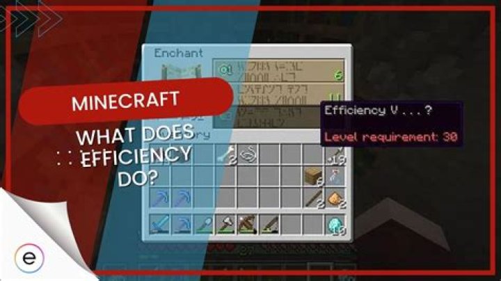 What does efficiency 2 do in minecraft