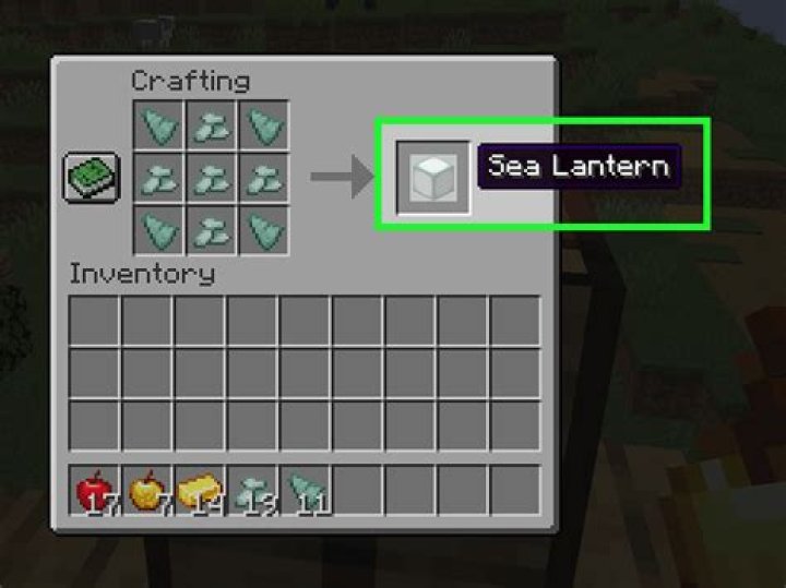 What does prismarine crystals do in minecraft