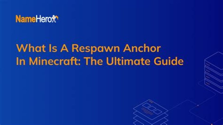 What does respawn anchor do in minecraft