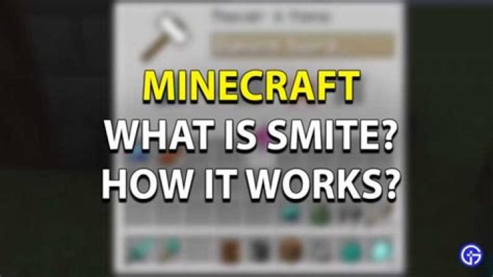 What does smite mean in minecraft