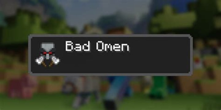 What is a bad omen in minecraft