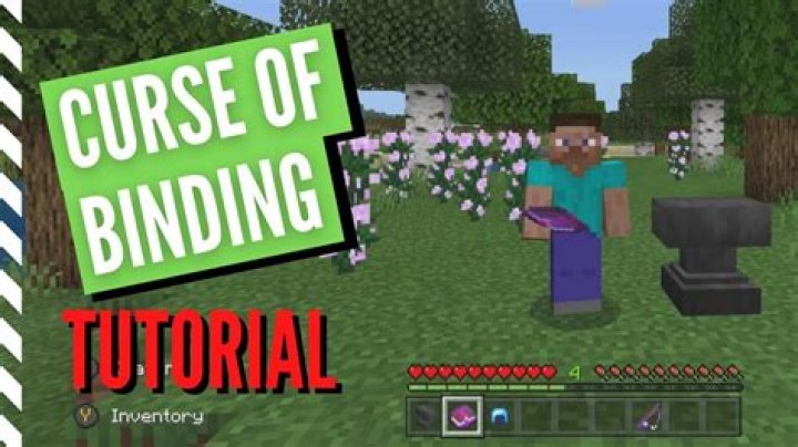 What is curse of binding in minecraft