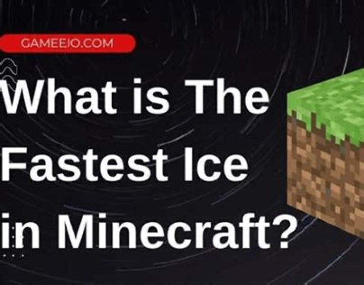 What is the fastest ice in minecraft