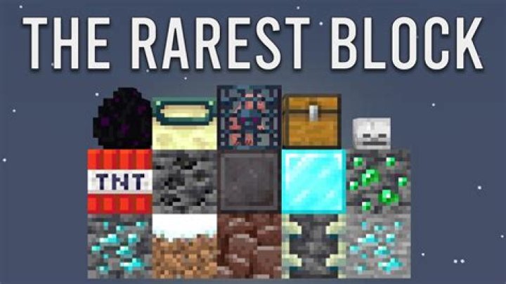 What is the rarest block in minecraft