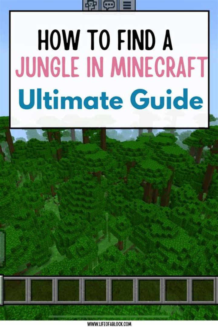 Where to find a jungle in minecraft