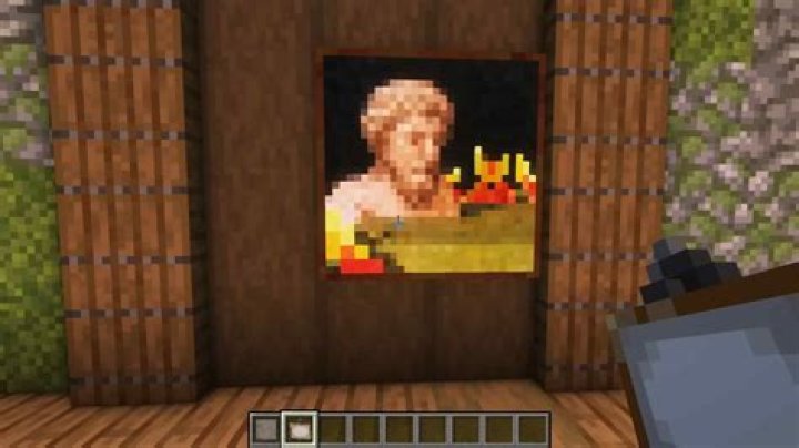 Why cant i see paintings in minecraft