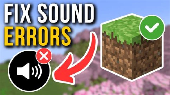 Why is my minecraft sound not working